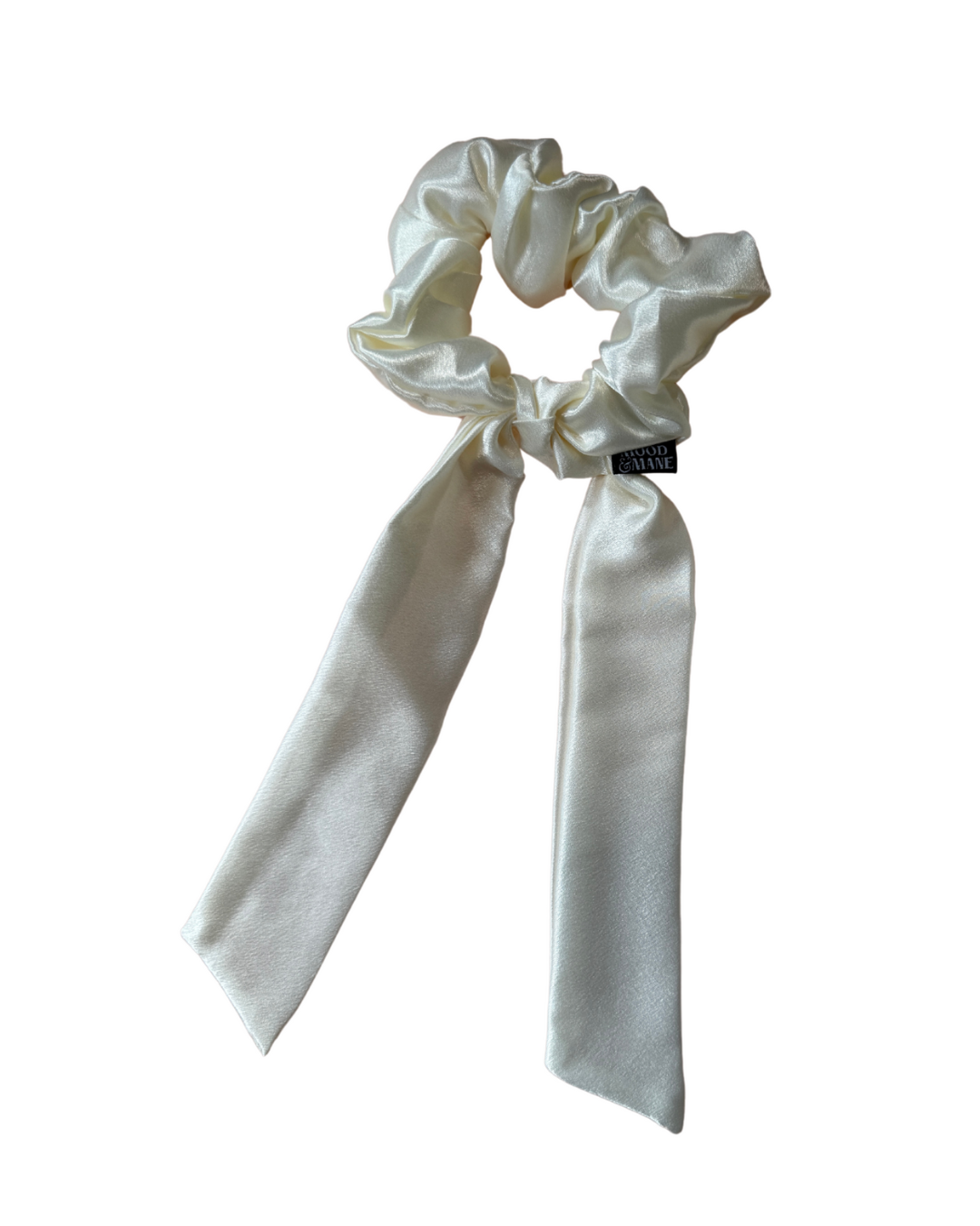 Amber Satin Ribbon Scrunchie (Two Sizes)