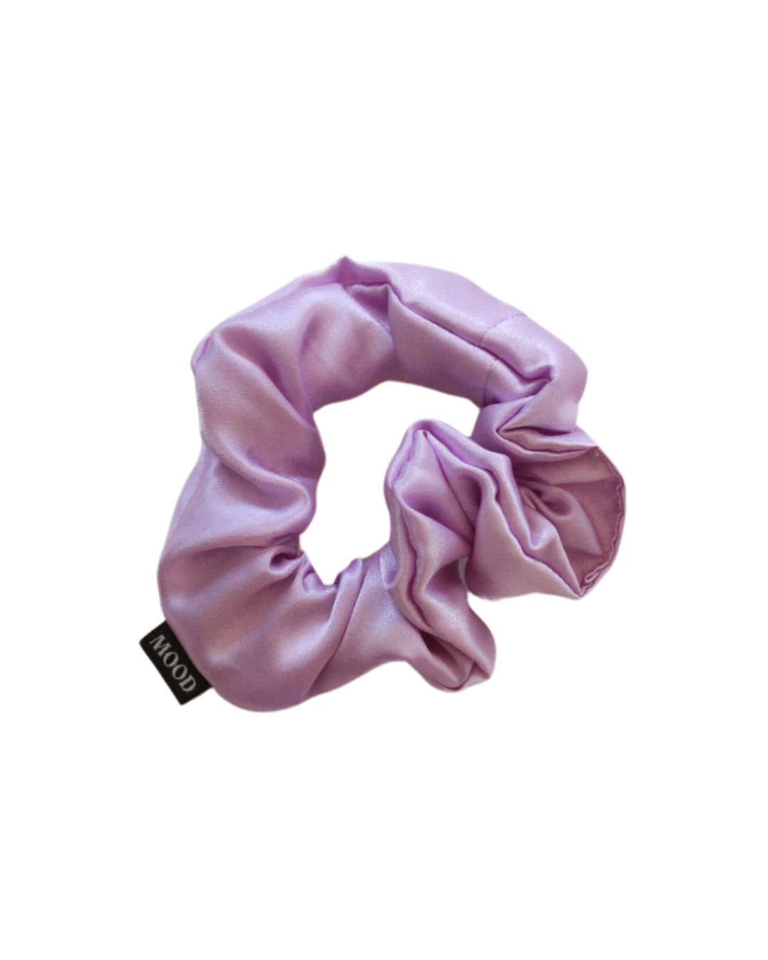 Purple Satin Scrunchie for Thick Hair | No Slip Hybrid Elastic | Olive