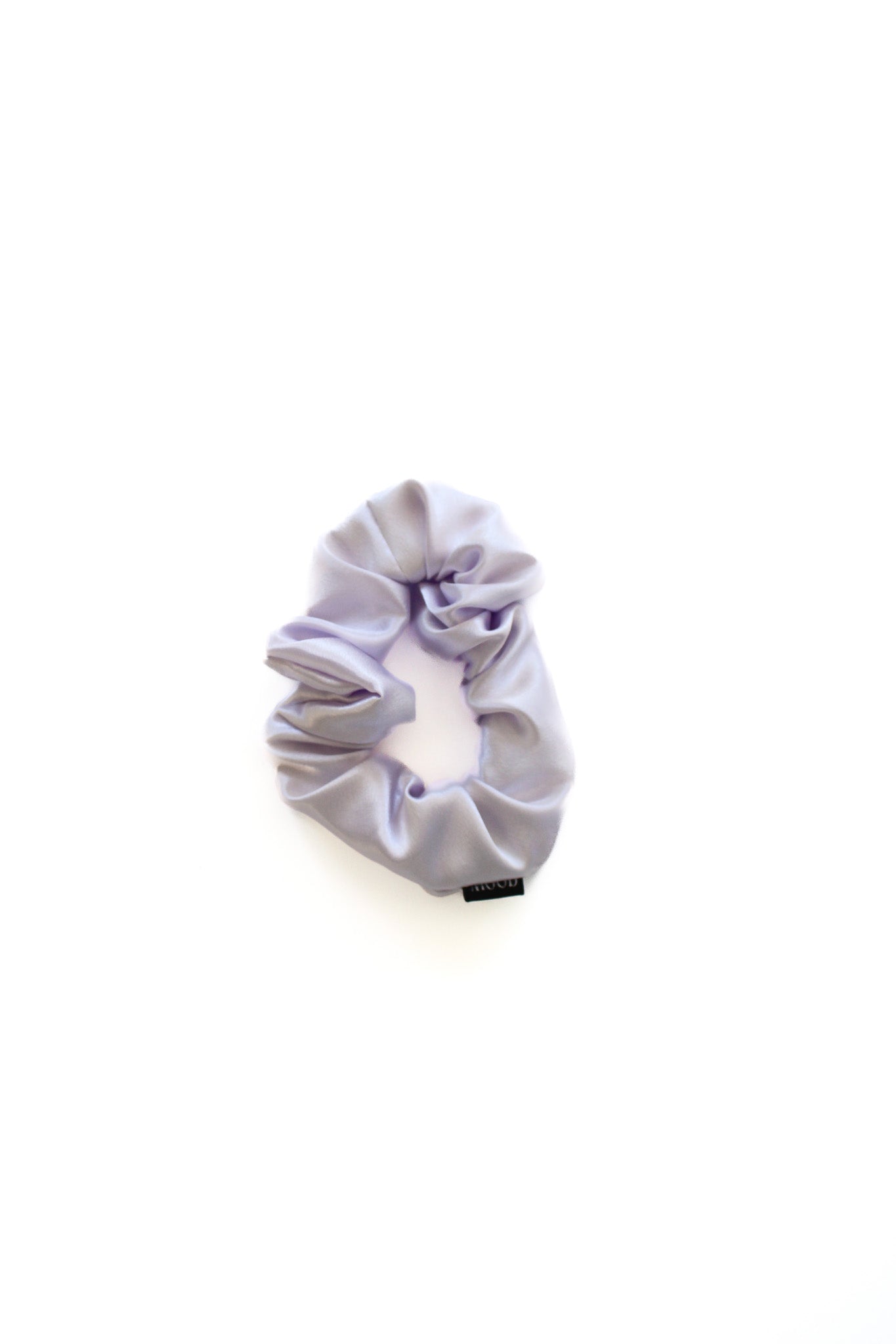 Lilac Purple Satin Scrunchie for Thick Hair | No Slip Hybrid Elastic | Polly