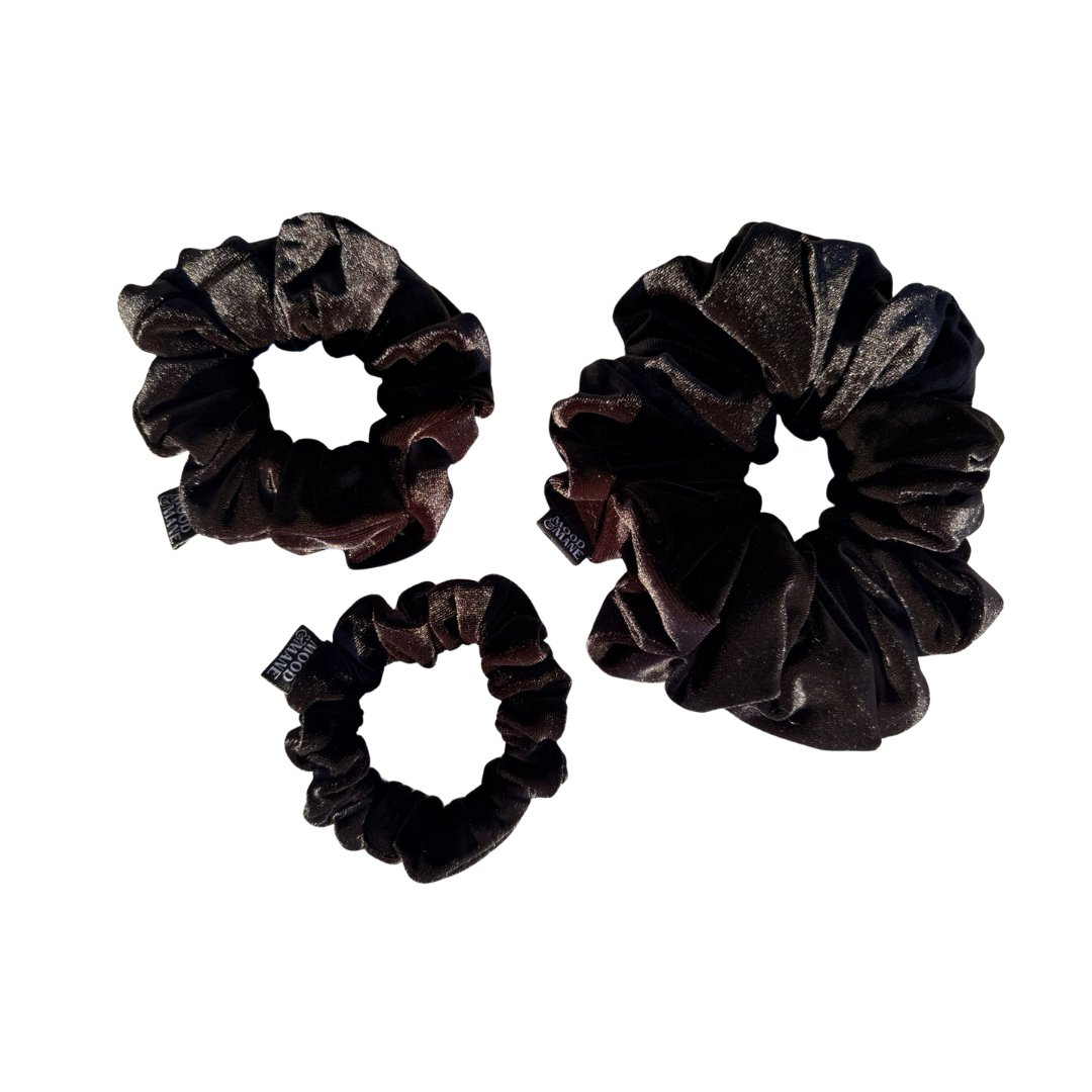 black velvet scrunchie for thick hair