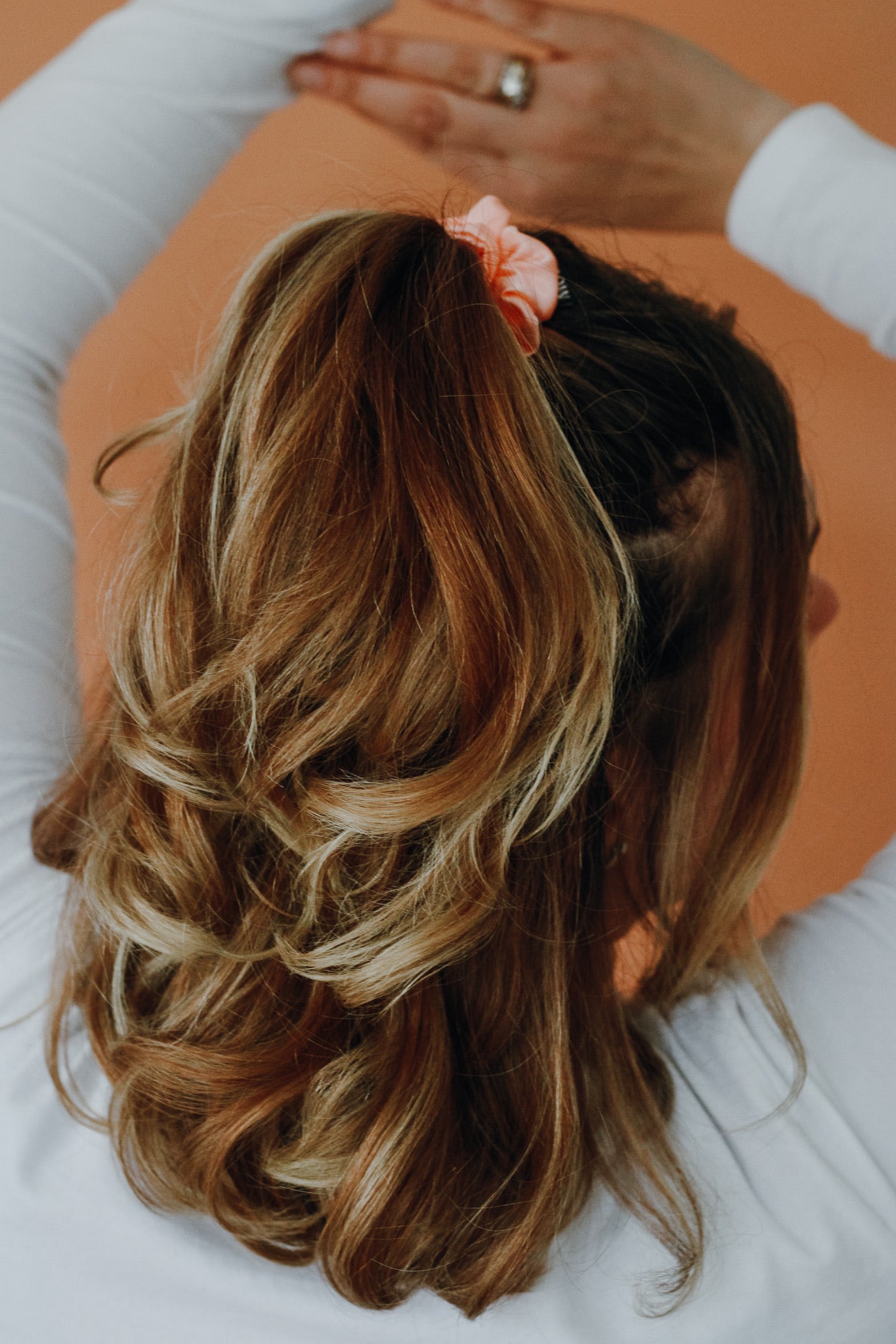 Coral Orange Best Scrunchies for Thick Hair