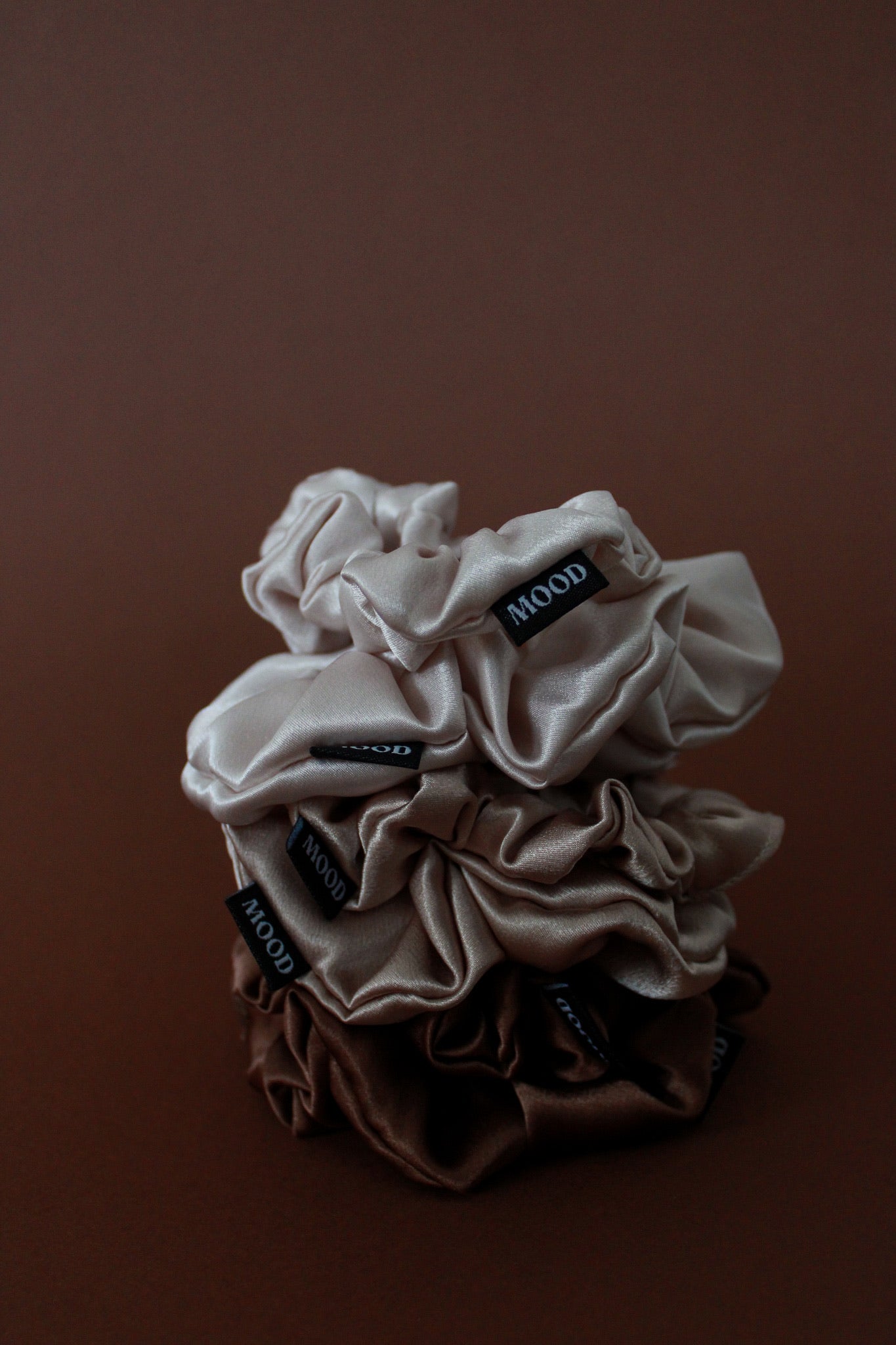 Cream Satin Elastic Hair Bobble for Thick Hair