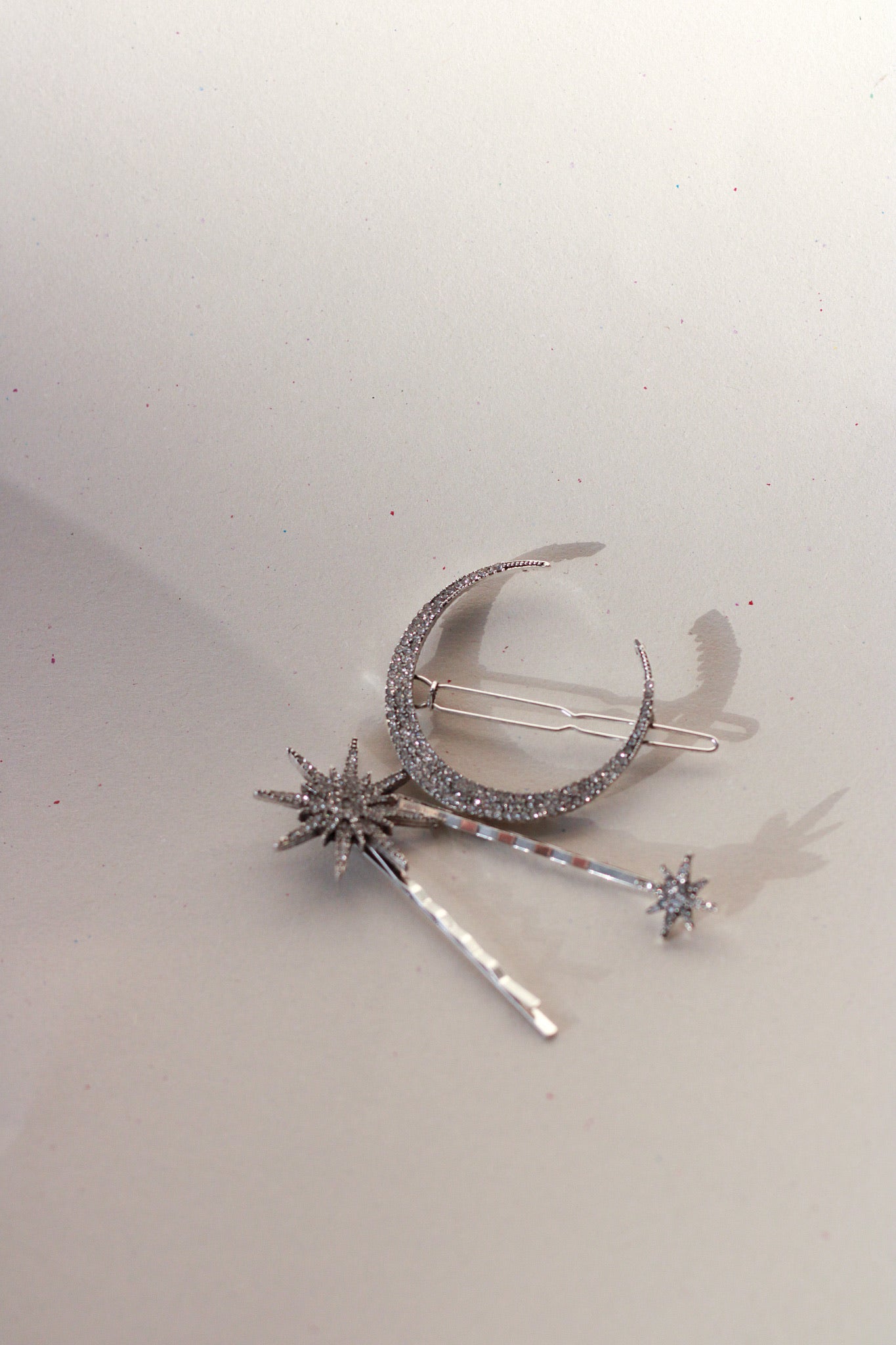 Silver Diamante Slide Clips for nights out