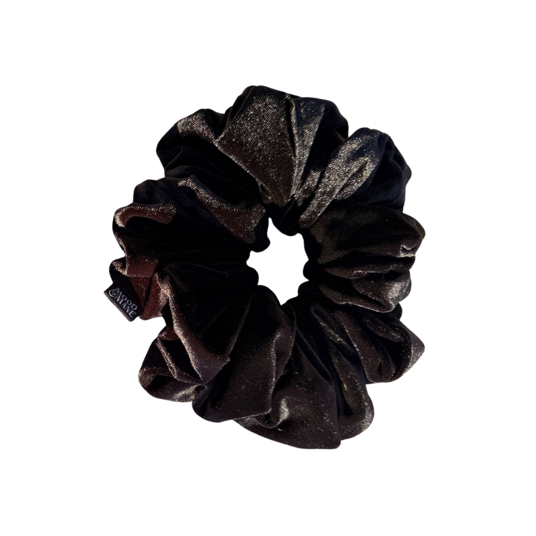 black velvet scrunchie for thick hair