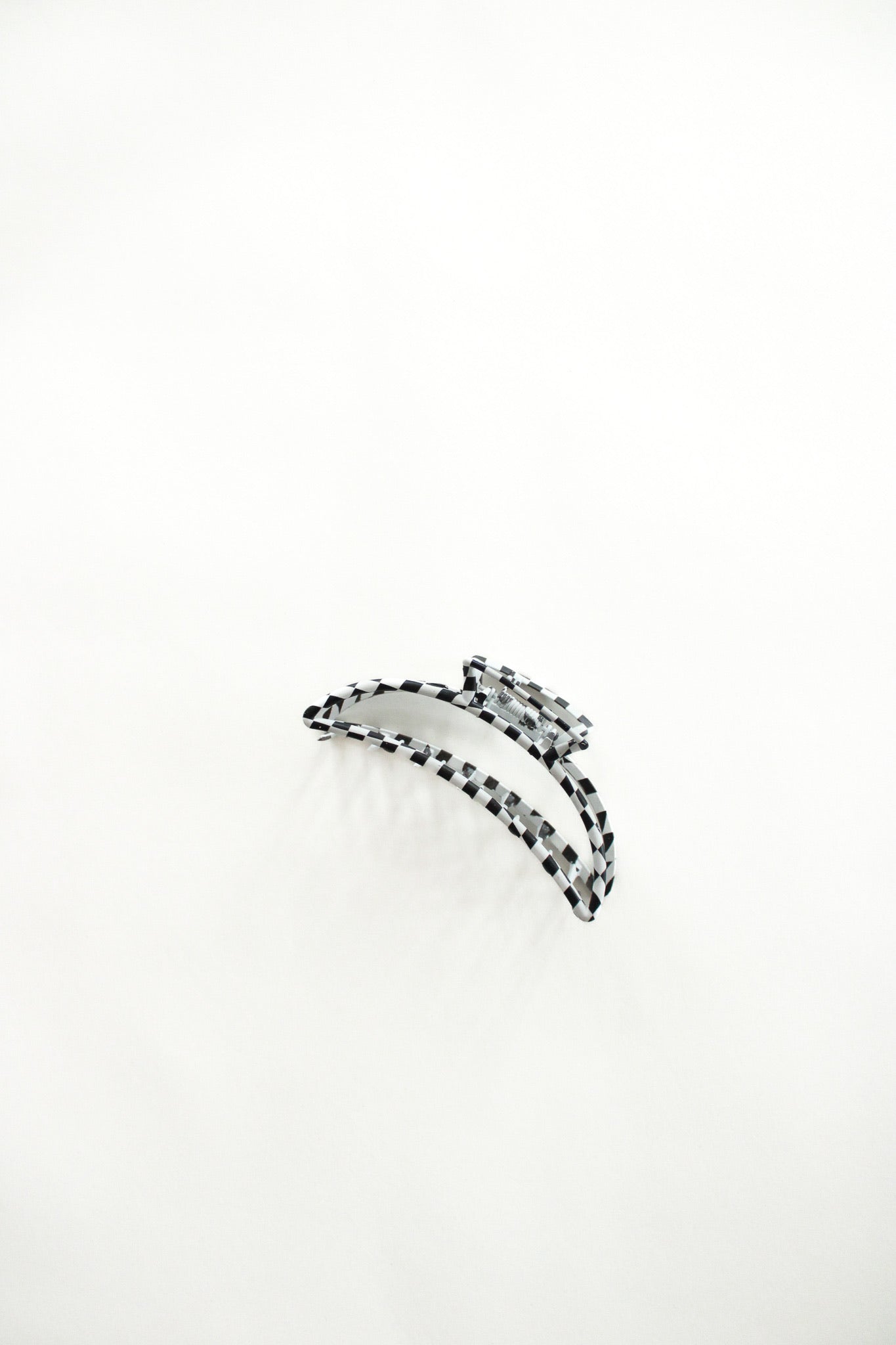 Cruella Black and White Metal Claw Clip for Long Hair