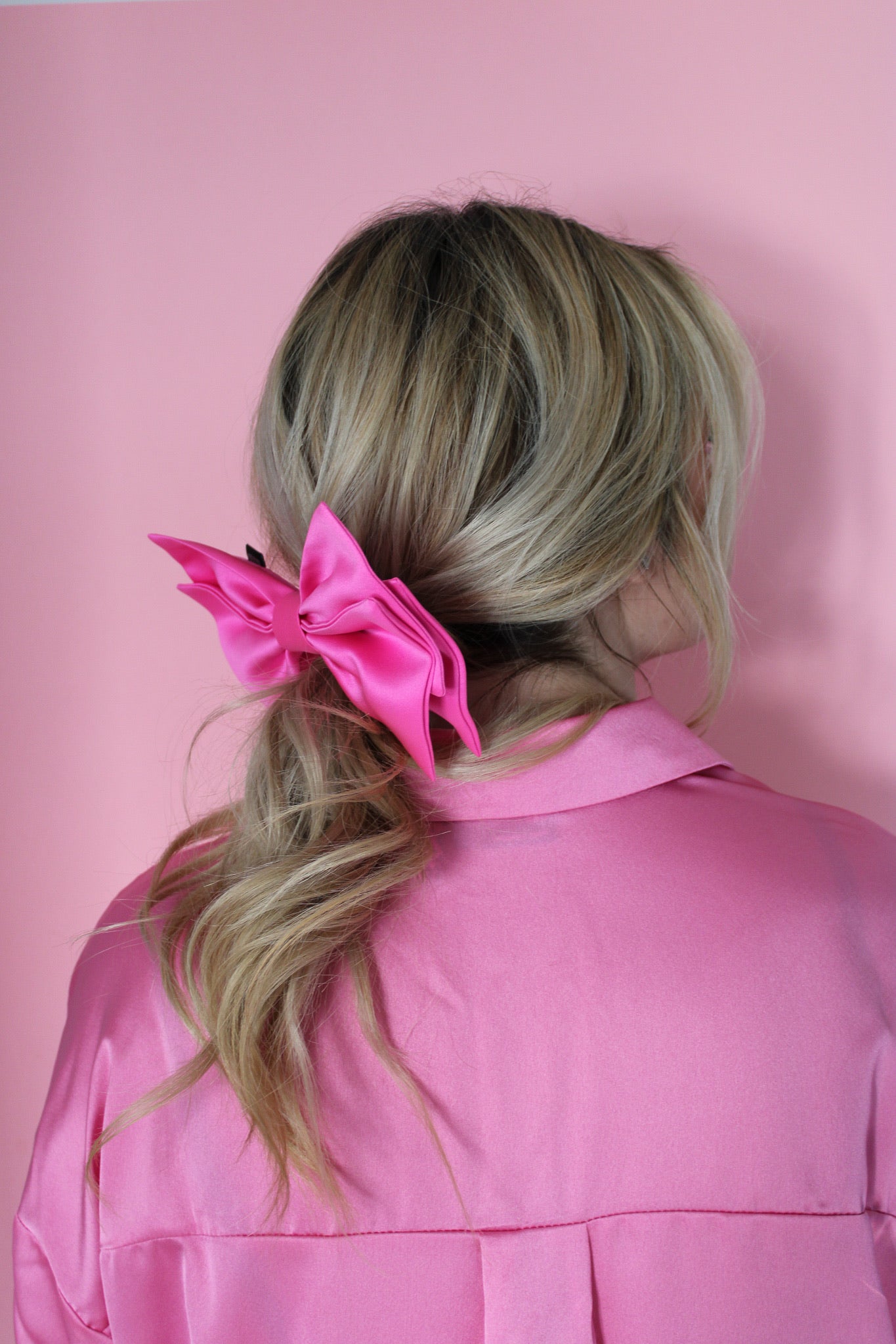 Bright Pink Oversized Bow